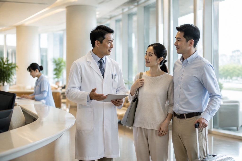 priority surgery scheduling China foreig - medical illustration