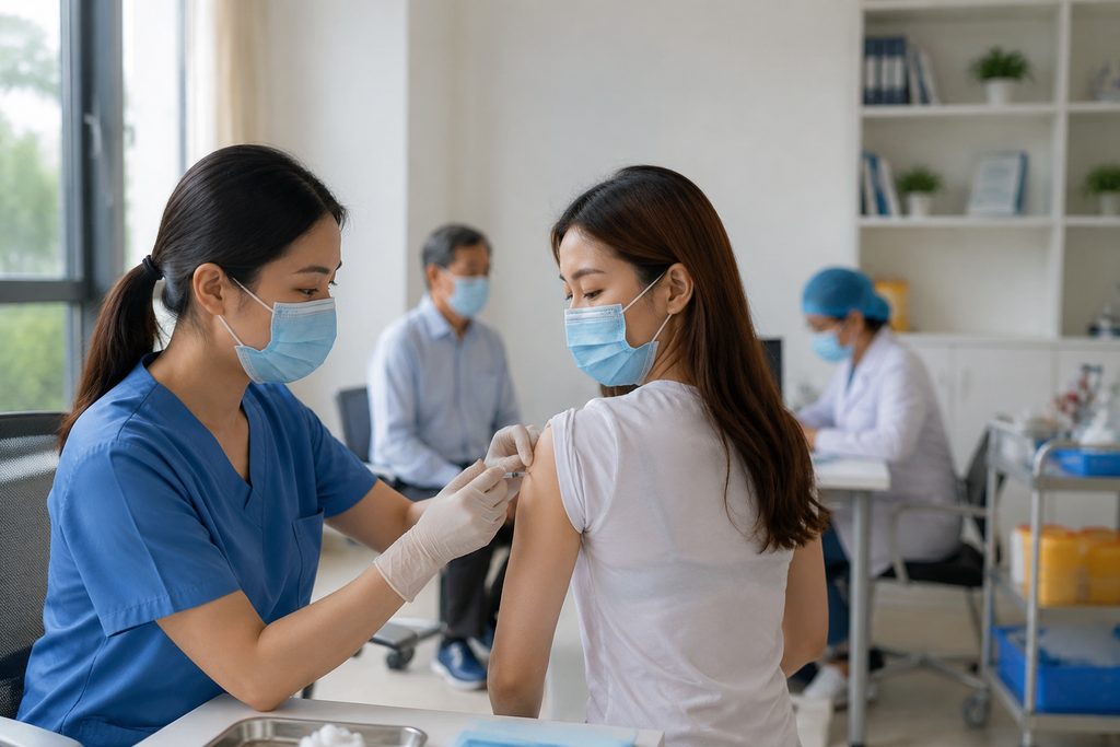 vaccination cost for foreigners in China - medical illustration