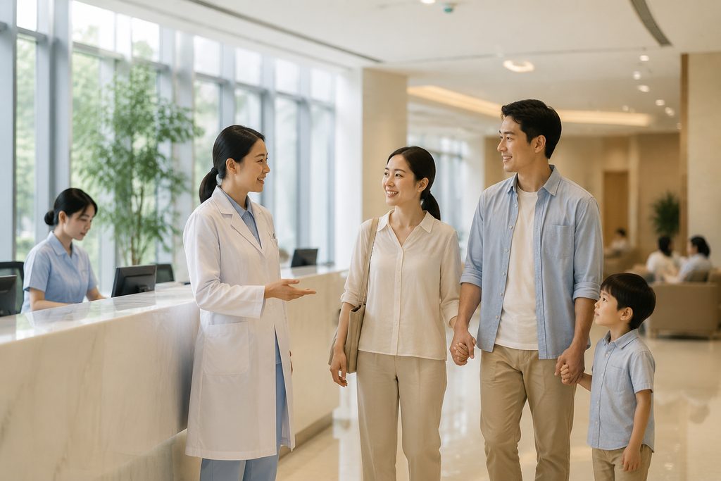 same day doctor appointment China - medical illustration