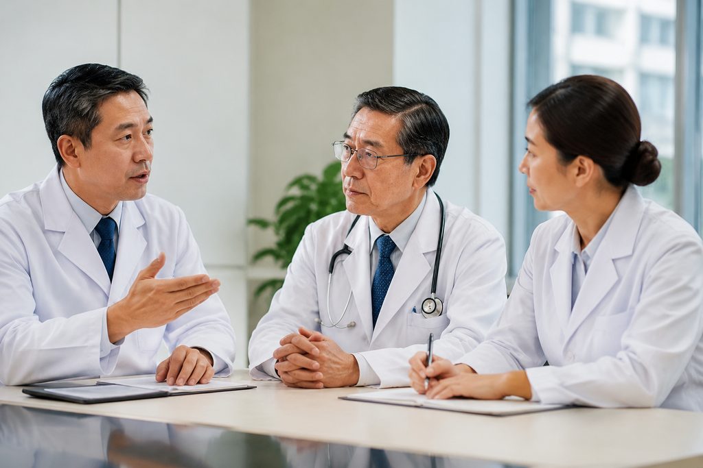 Chinese doctor title hierarchy explained - medical illustration