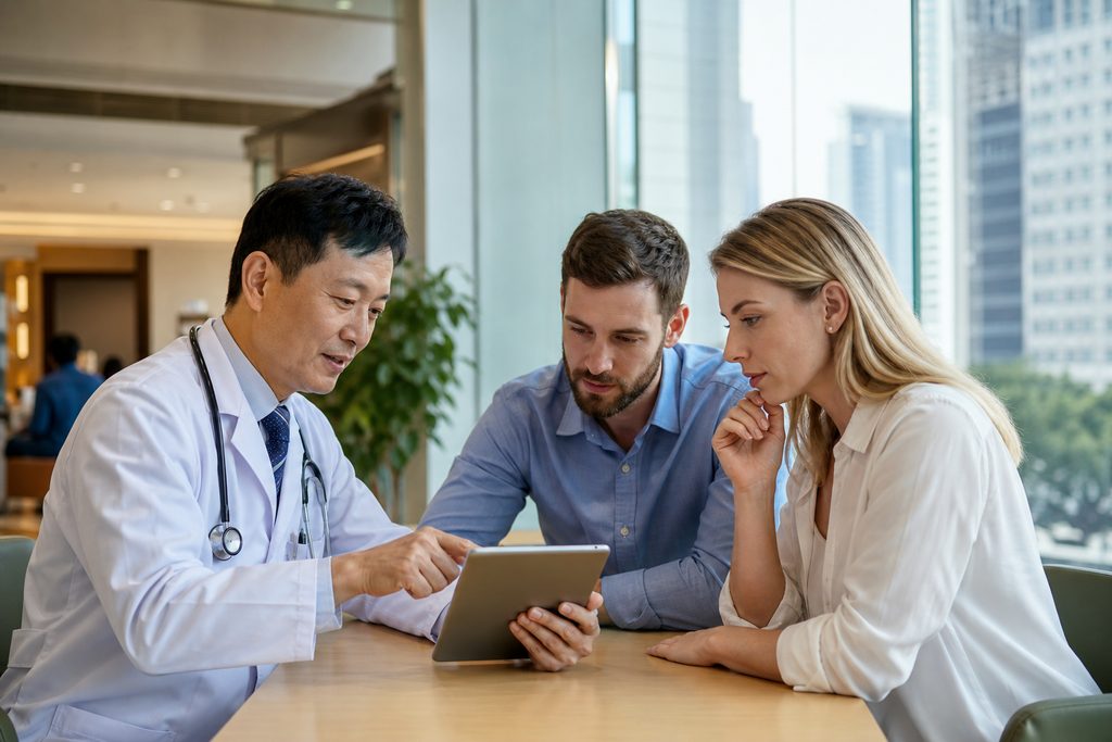translate Chinese hospital reviews Engli - medical illustration