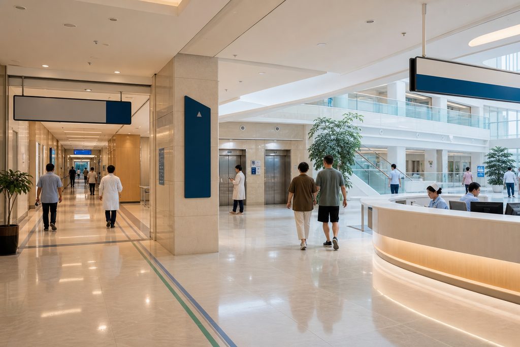 best hospital floor map China - medical illustration
