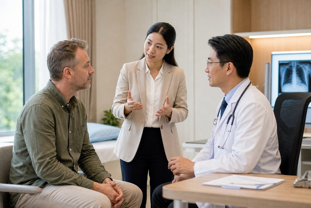 medical interpreter service cost China - medical illustration