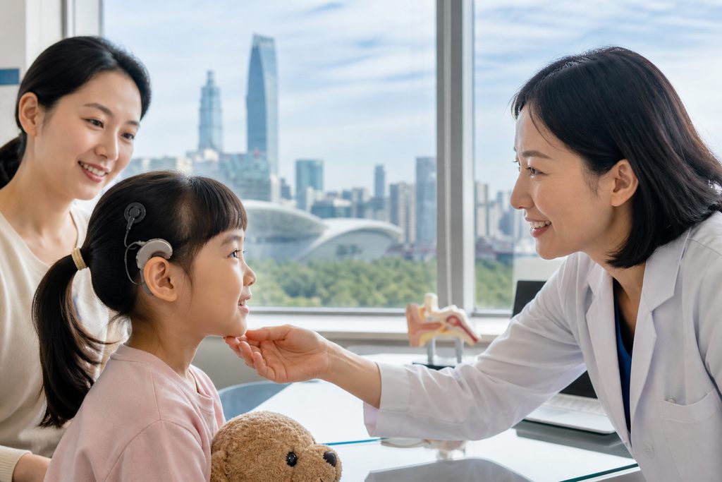 cochlear implant cost China - medical illustration