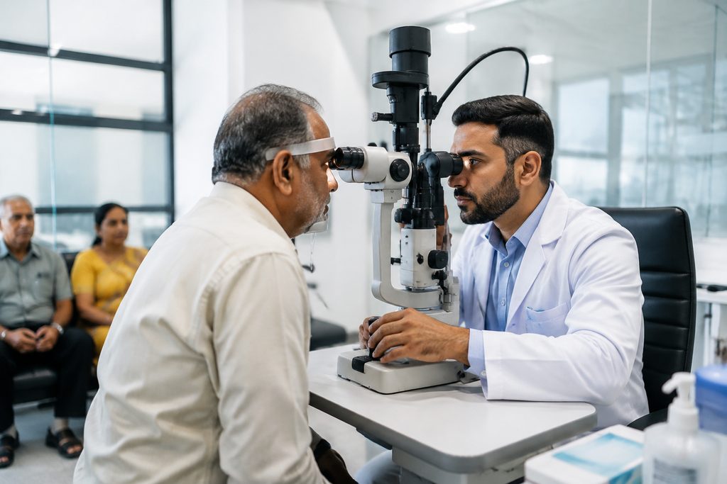 complex eye disease specialist China cos - medical illustration