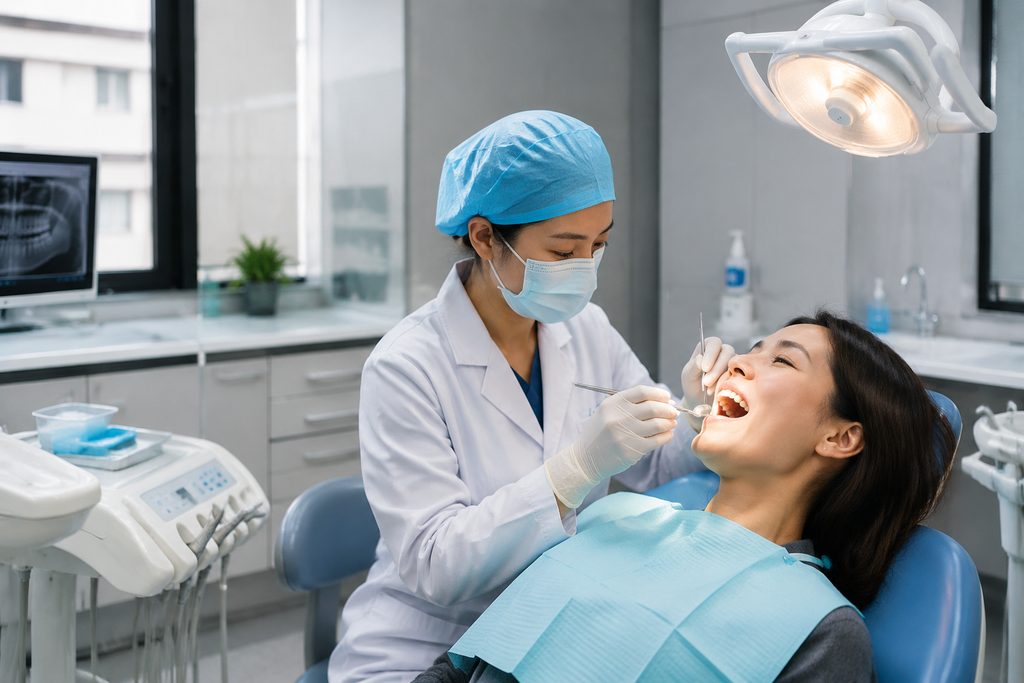 dental implant cost China - medical illustration