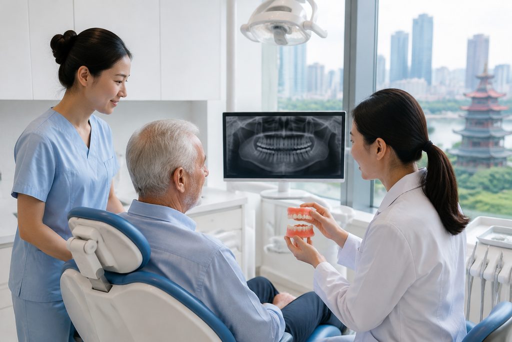 dentures cost China - medical illustration