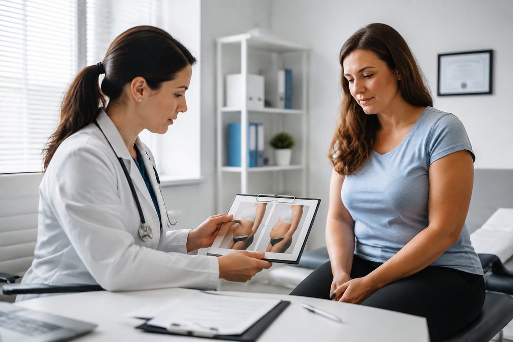 excess skin removal surgery cost China - medical illustration