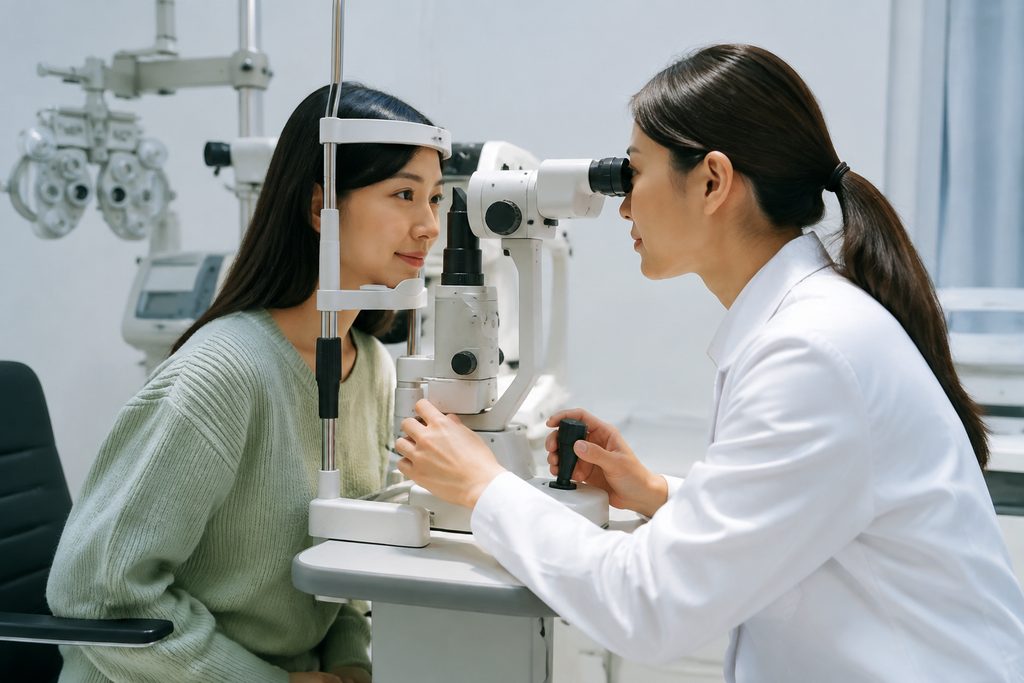 eye exam price China - medical illustration