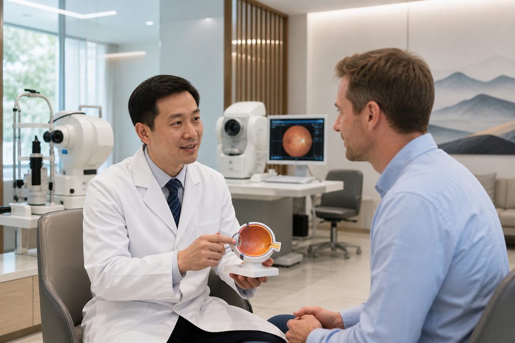 cataract surgery cost China for foreigne - medical illustration