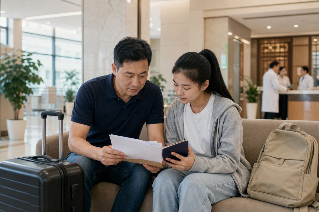 family medical tourism packages China wi - medical illustration