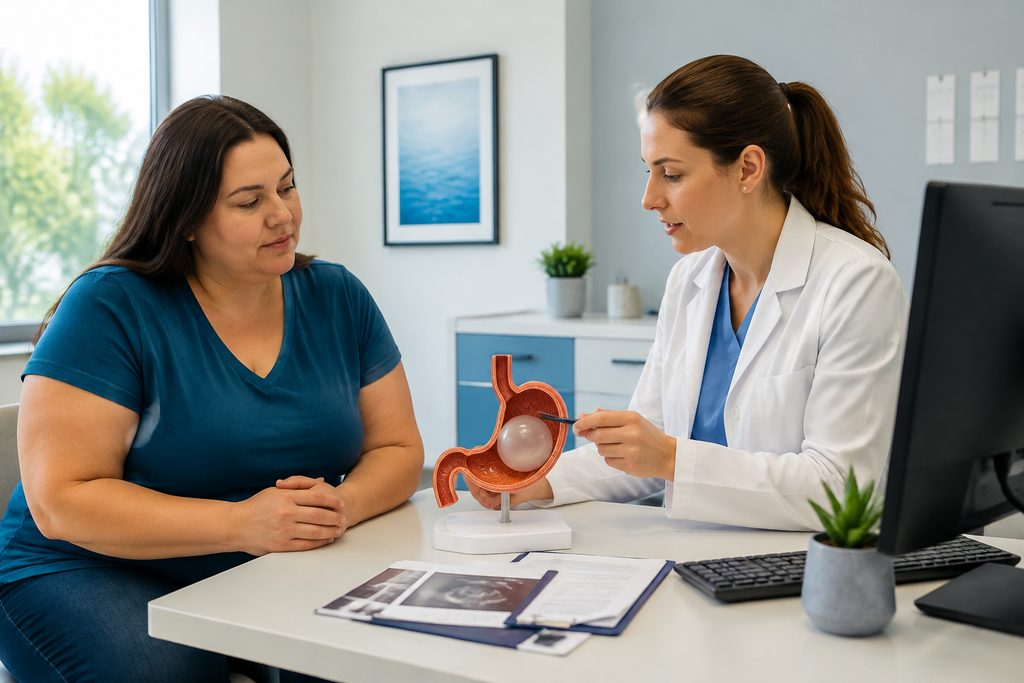 gastric balloon cost China - medical illustration