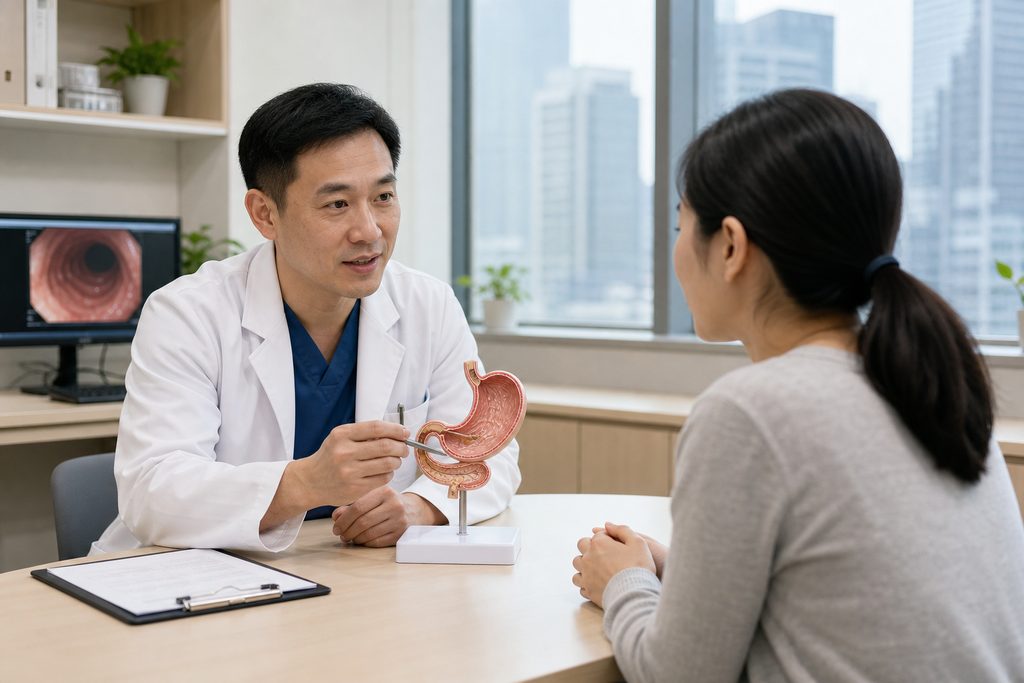 gastroscopy cost China - medical illustration