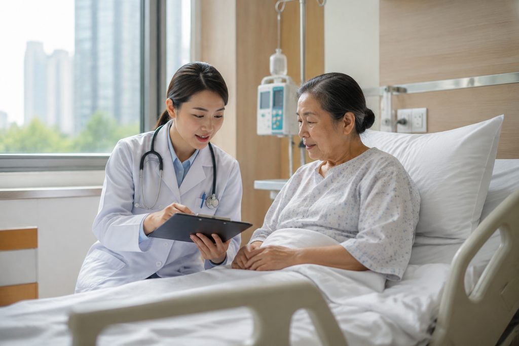 how to give polite feedback to Chinese h - medical illustration