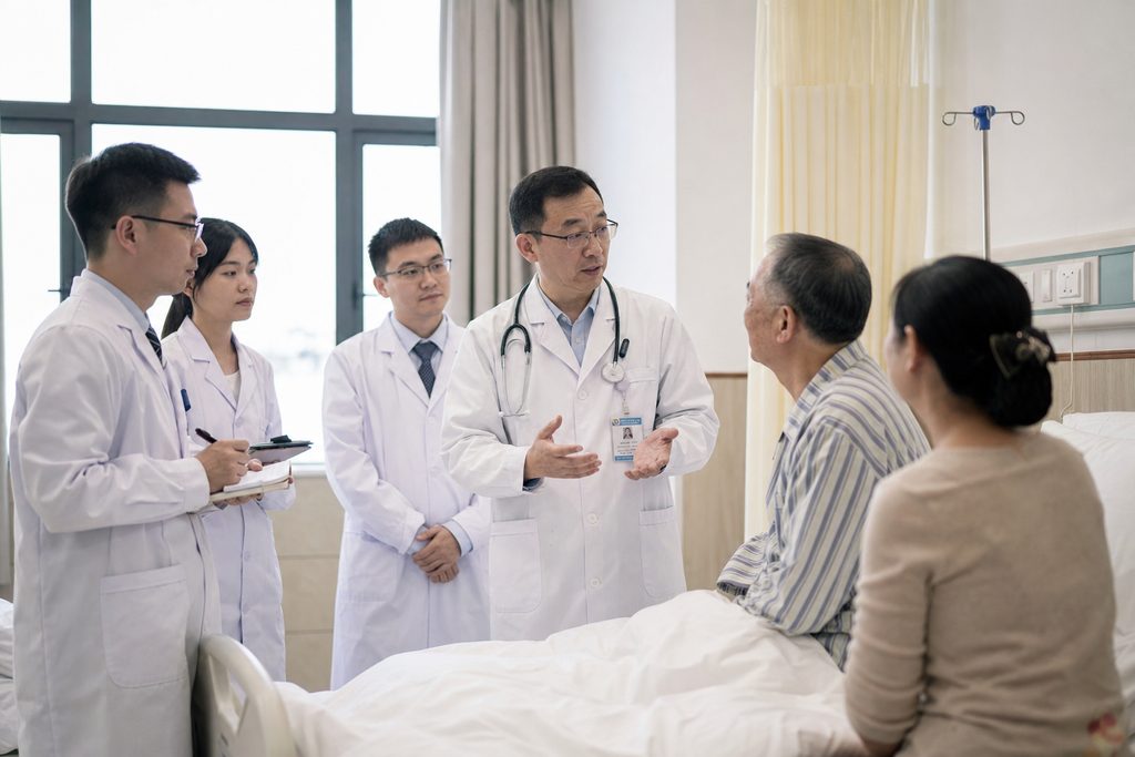 ward rounds in Chinese hospitals what to - medical illustration