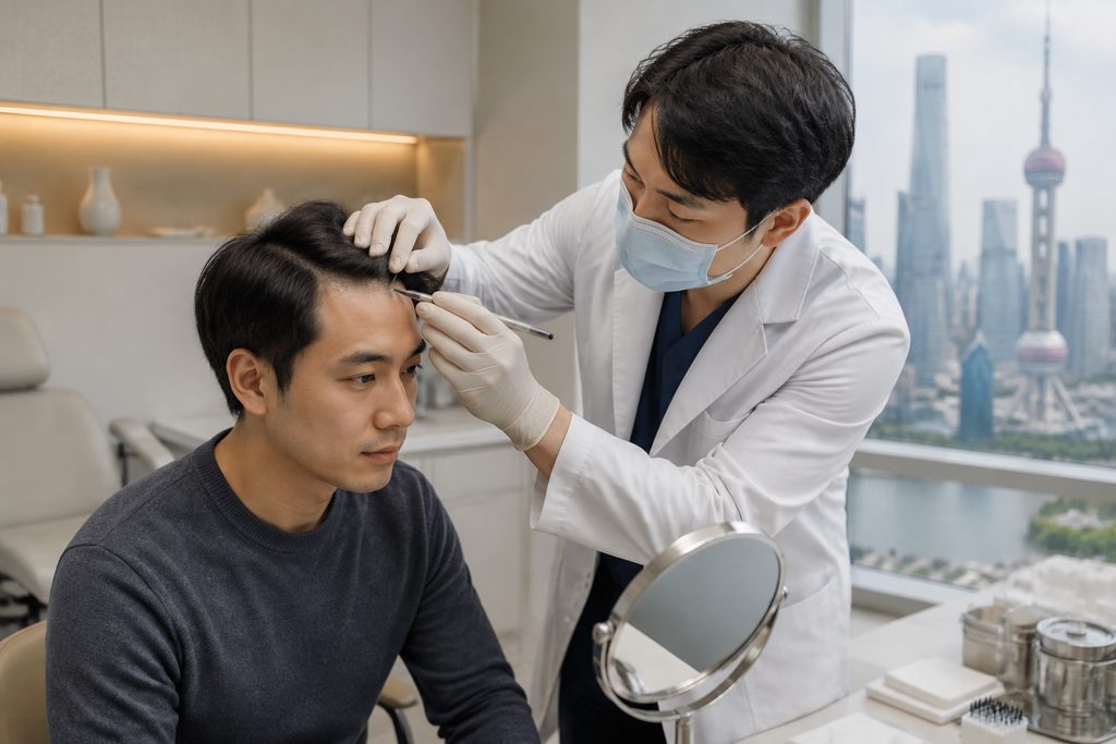 hair transplant cost China - medical illustration