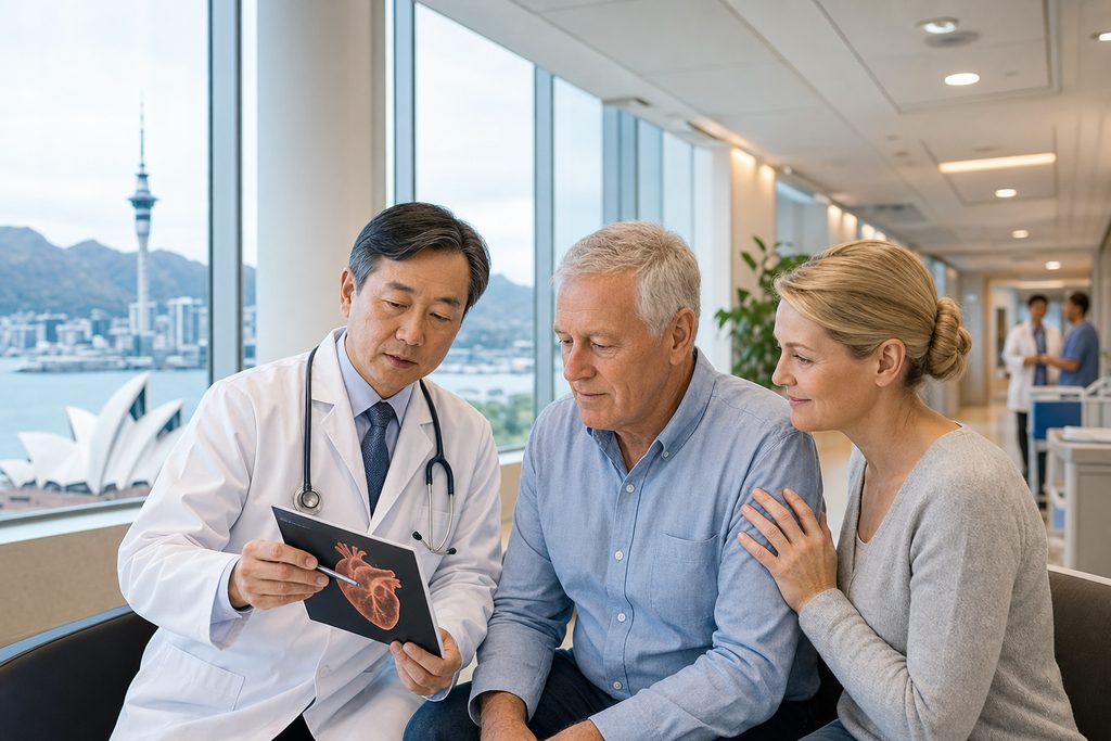 heart bypass surgery cost China vs New Z - medical illustration