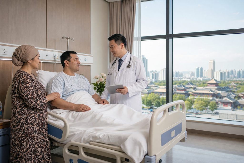 heart surgery cost China vs Tashkent - medical illustration