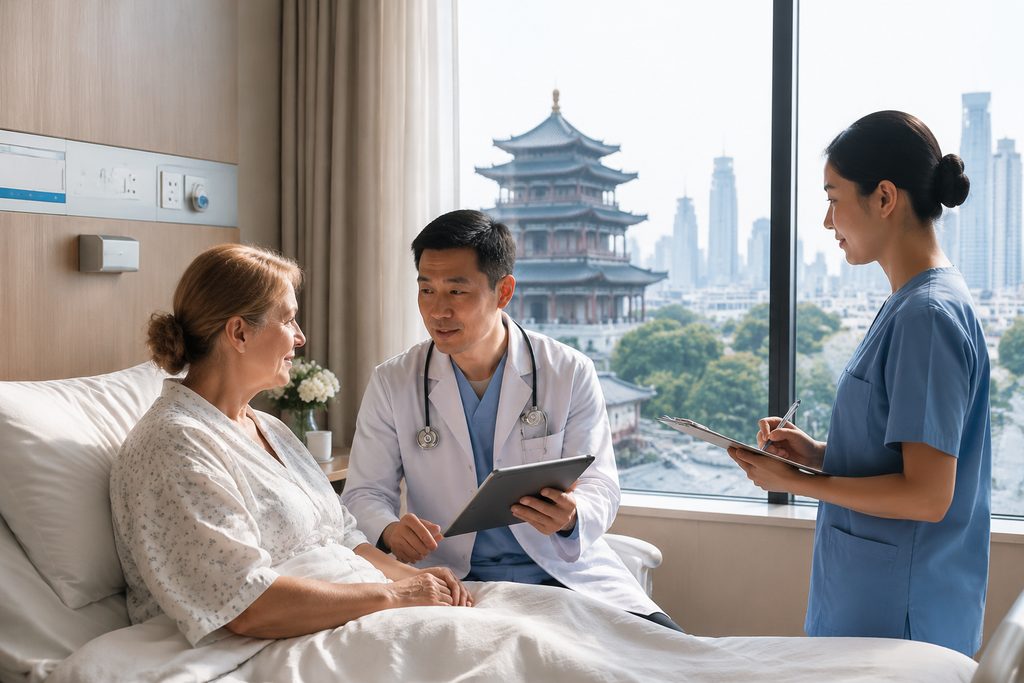 best hospital in China for hip replaceme - medical illustration