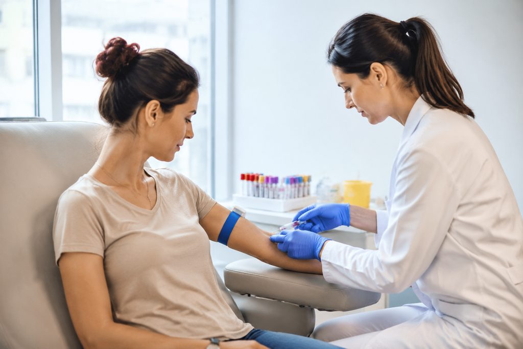 hormone blood test cost China - medical illustration