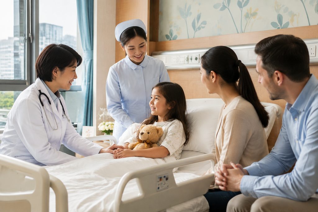 Shengjing Hospital pediatrics internatio - medical illustration