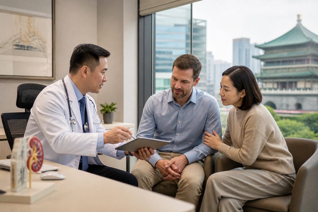 kidney stone removal cost Xi'an - medical illustration
