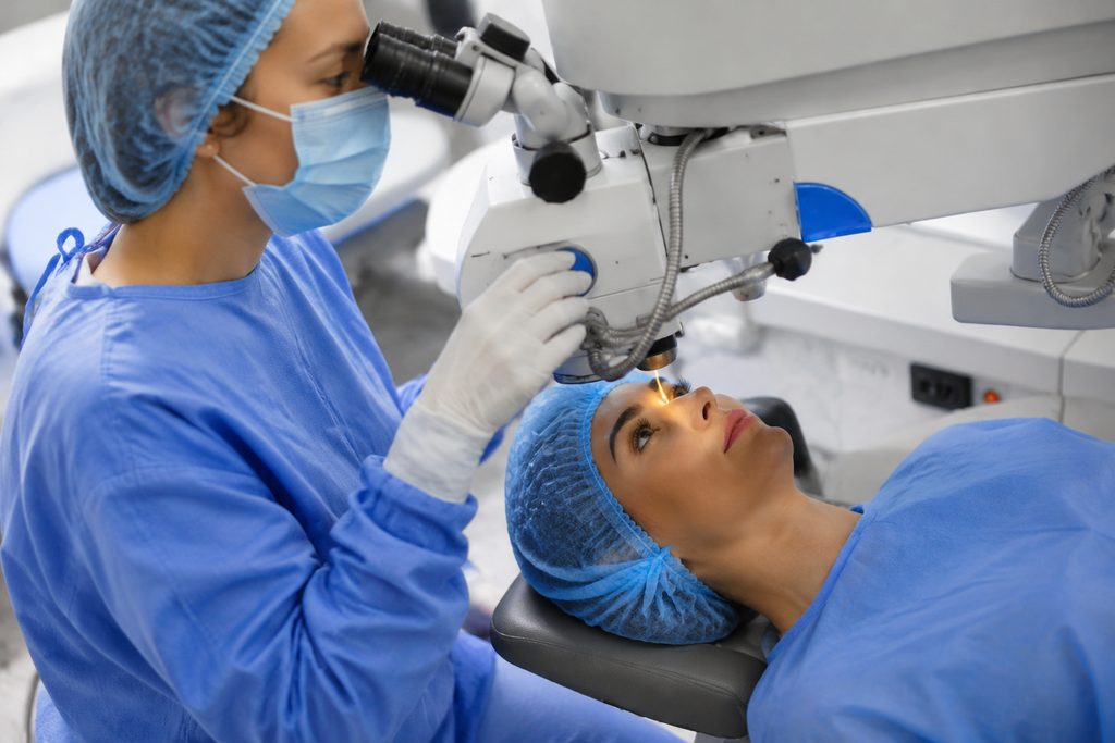 lasik eye surgery cost China - medical illustration