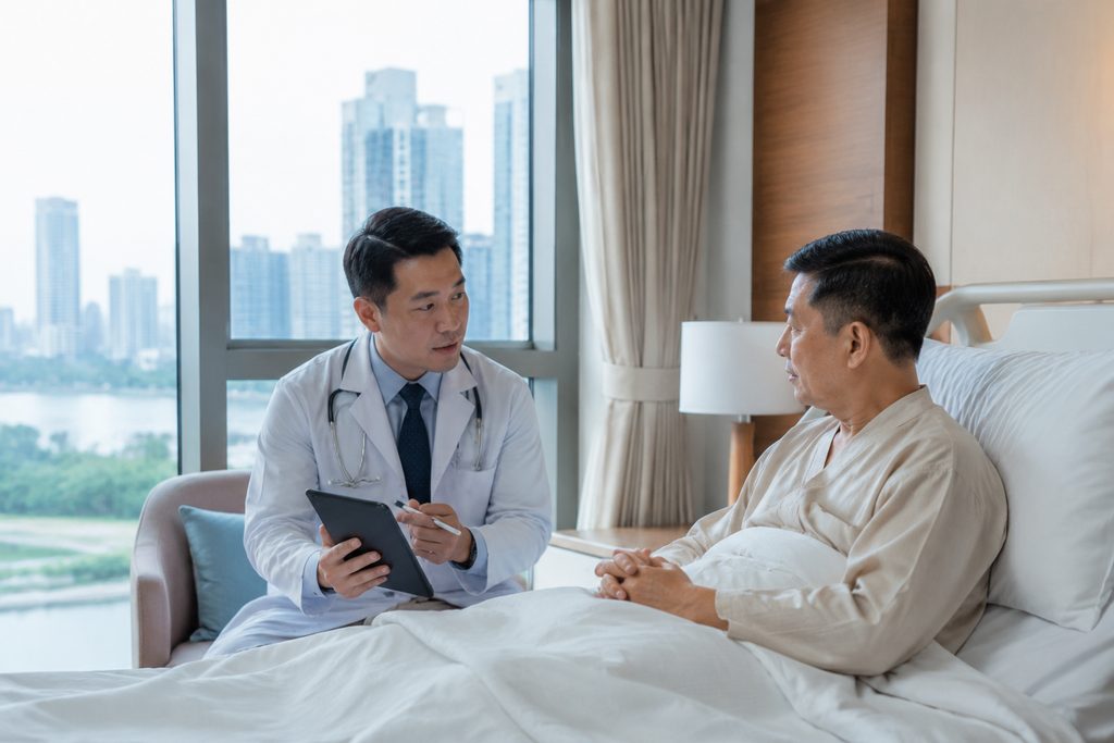 medical escort service China cost - medical illustration
