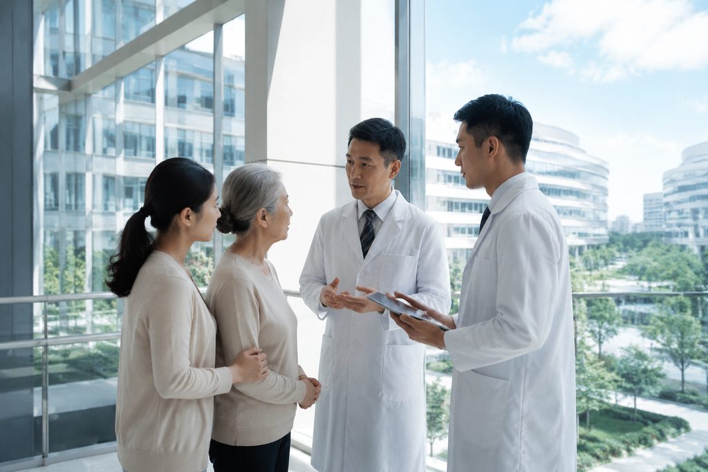 second opinion from multiple hospitals C - medical illustration