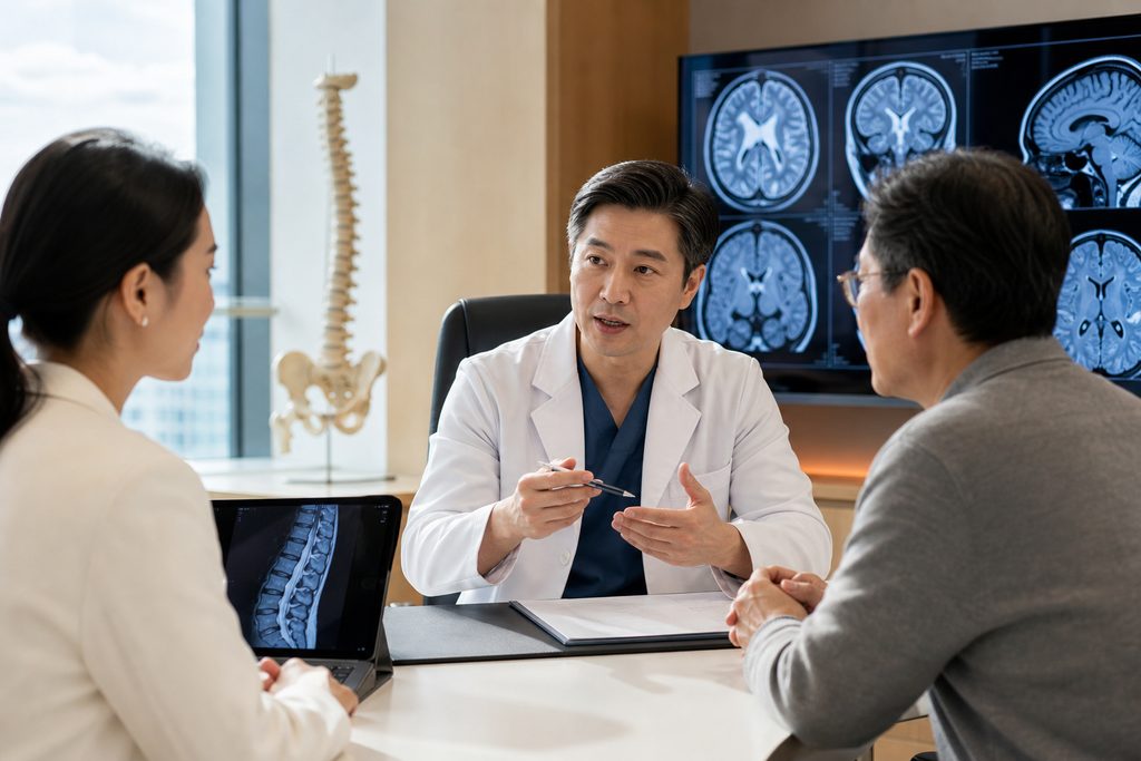 best neurosurgeons in China reviews - medical illustration