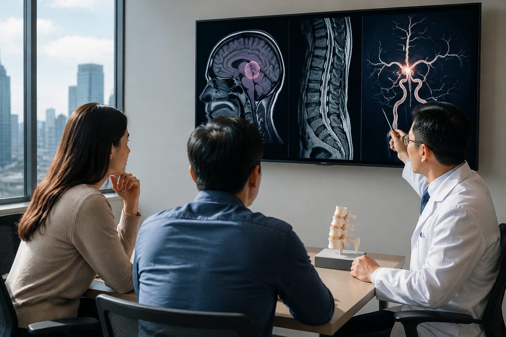 best hospital for brain tumor surgery Ch - medical illustration