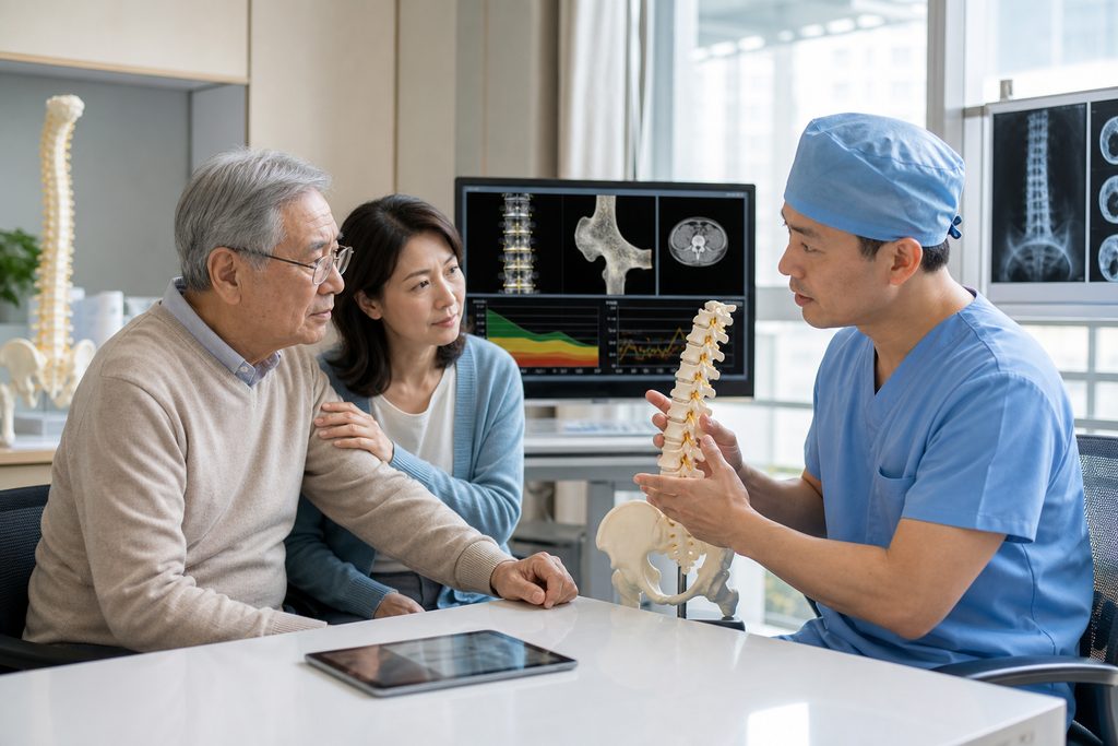 spine surgery for osteoporosis China cos - medical illustration