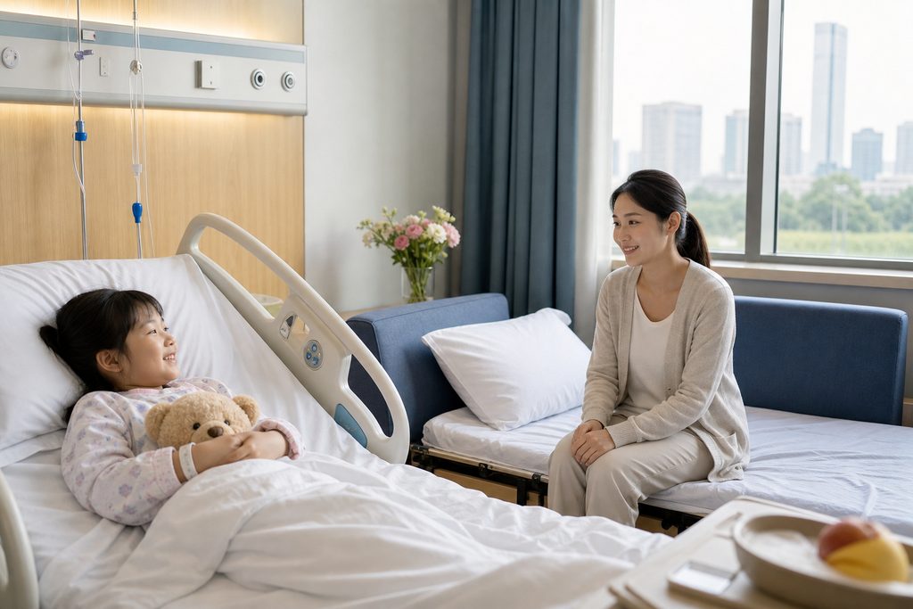 Parent Room-In Service in China: Staying with Your Child Throughout Hospitalization — parent room-in service China hospi