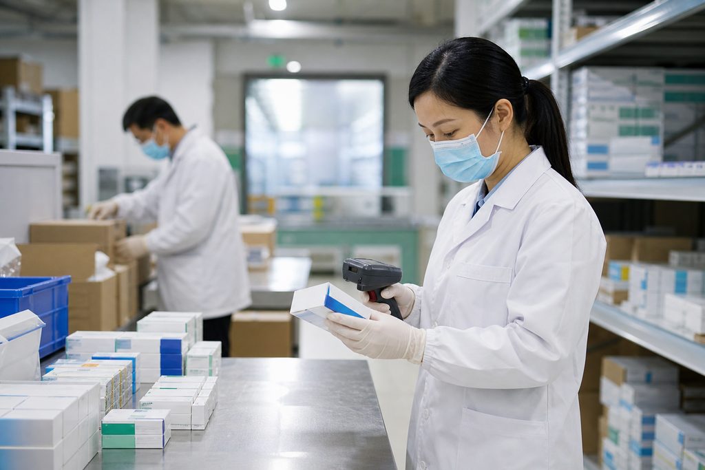 how do hospitals in China verify medicin - medical illustration