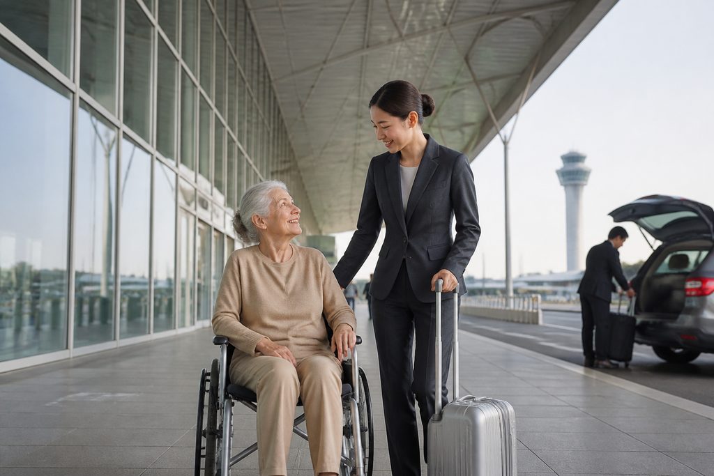 medical tourism discharge package China - medical illustration