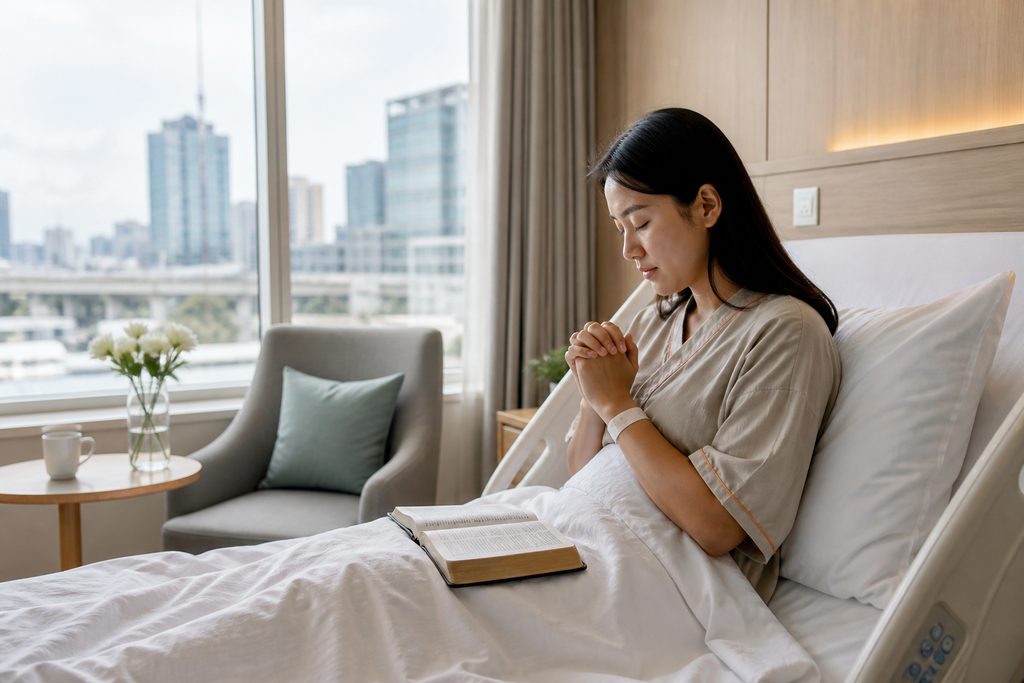 Christian worship services in Chinese ho - medical illustration