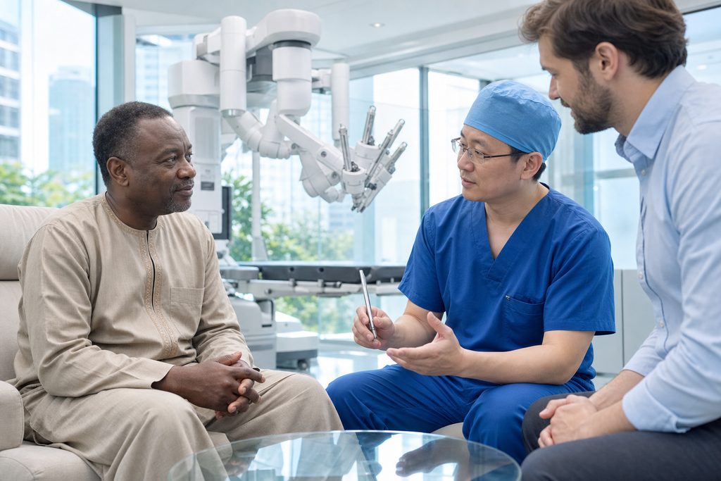 robotic prostate surgery cost China - medical illustration