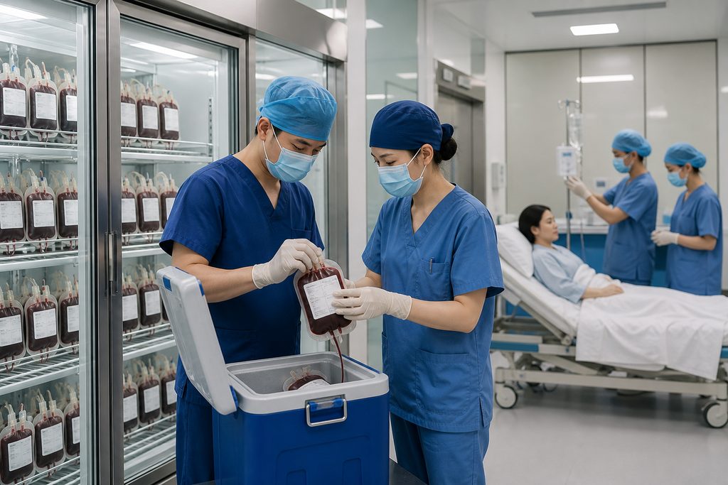 rare blood type surgery cost China - medical illustration