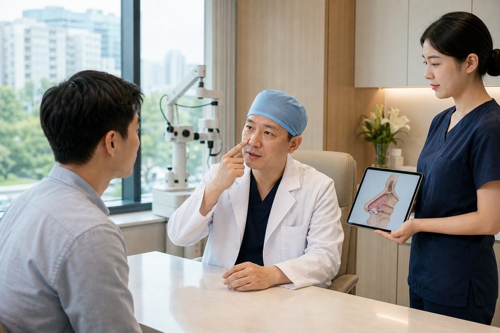 rhinoplasty cost China 2025 - medical illustration