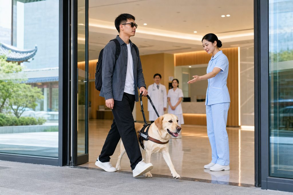 guide dog surgery cost China - medical illustration