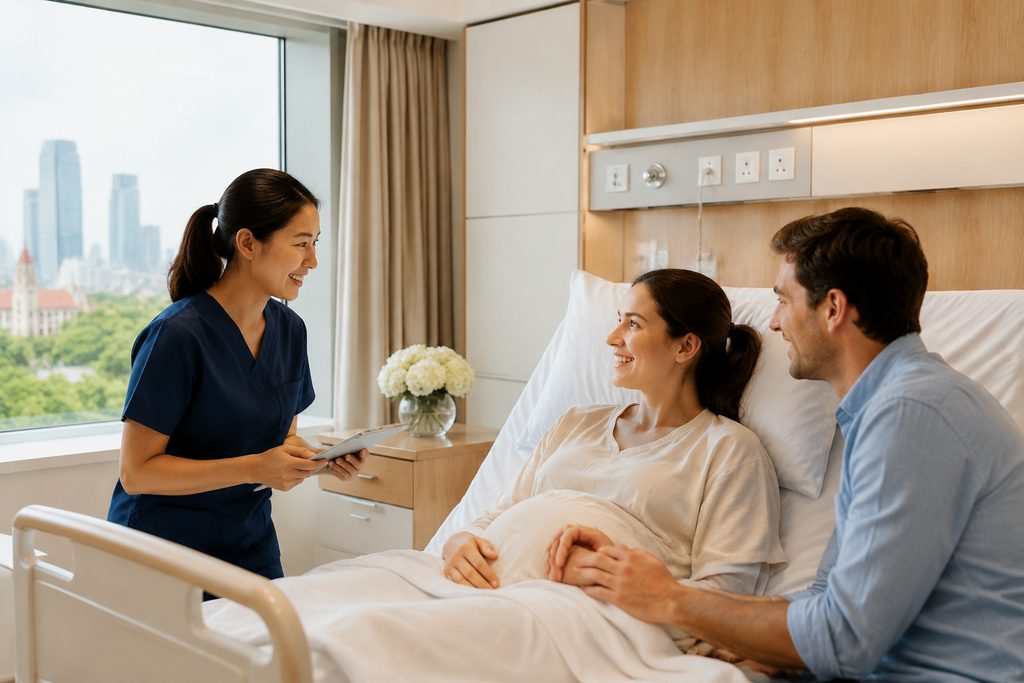 Red House Hospital Shanghai maternity pa - medical illustration