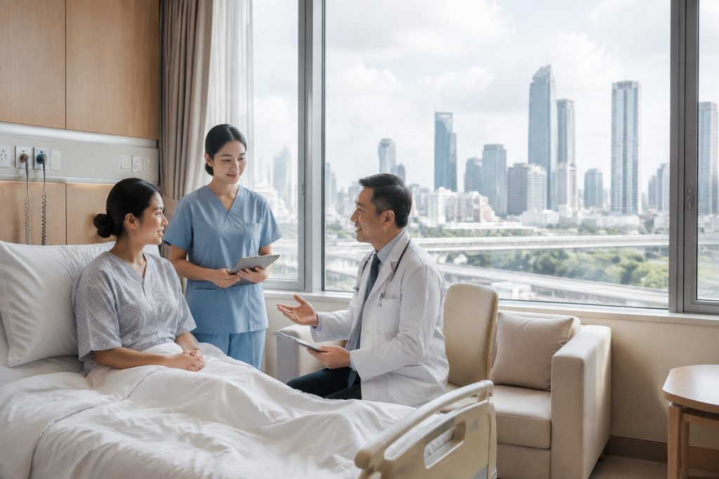 urgent surgery in China for foreigners - medical illustration