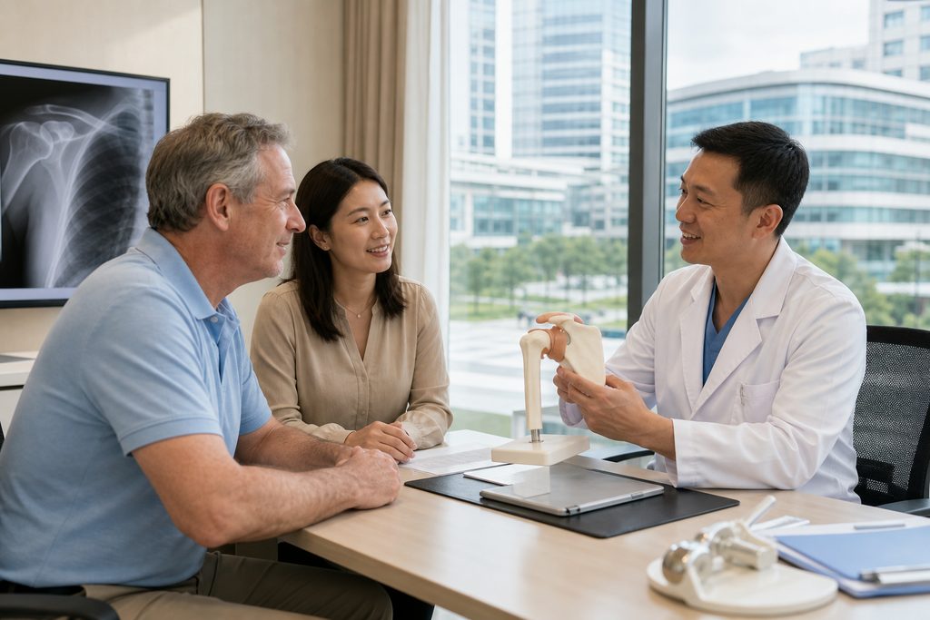 shoulder replacement surgery cost China - medical illustration