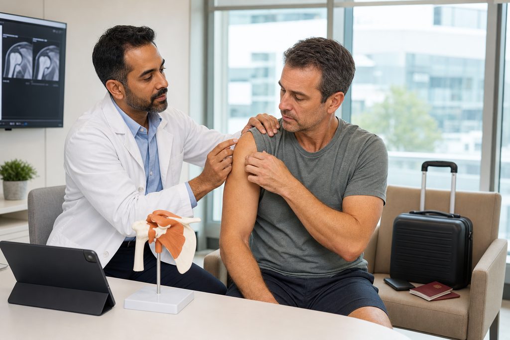 shoulder arthroscopy cost China vs Canad - medical illustration