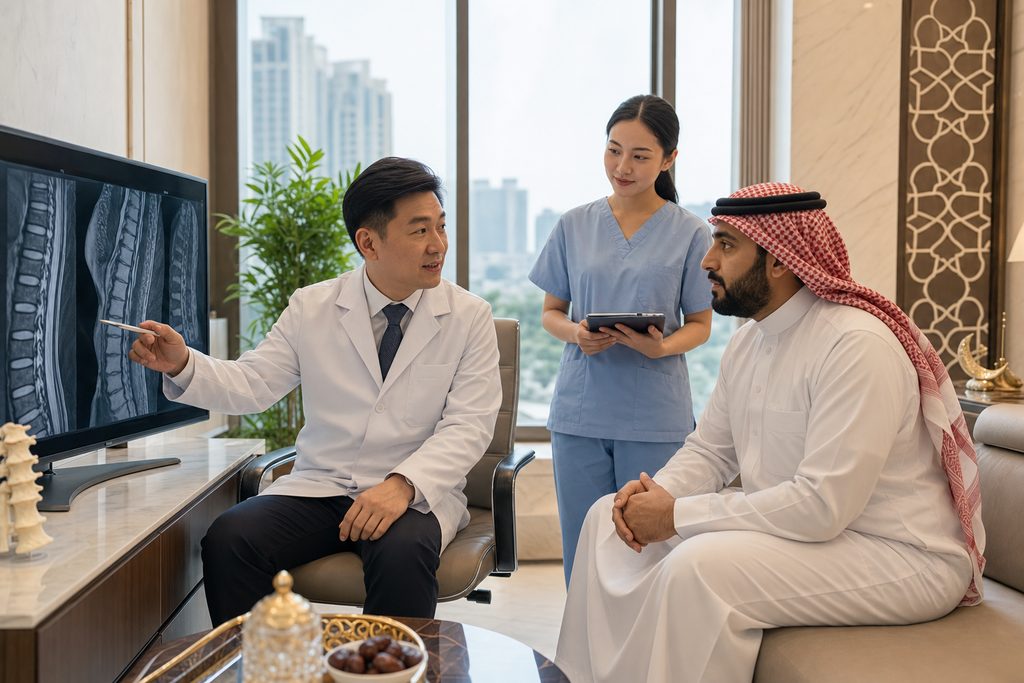 spine deformity surgery cost China - medical illustration