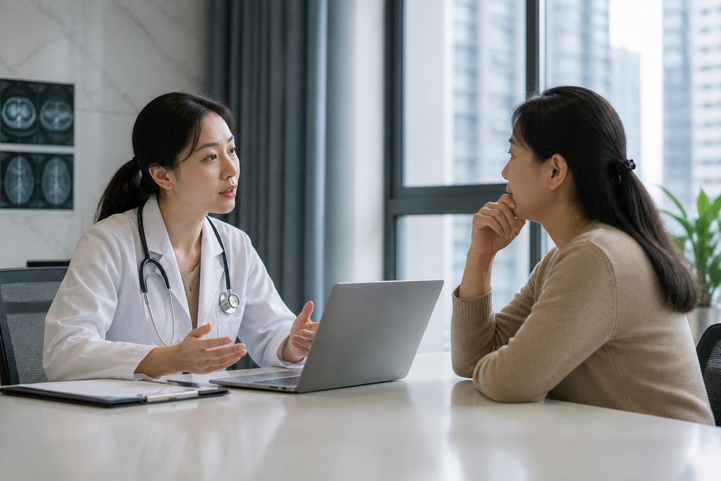 pre-surgery online consultation China - medical illustration