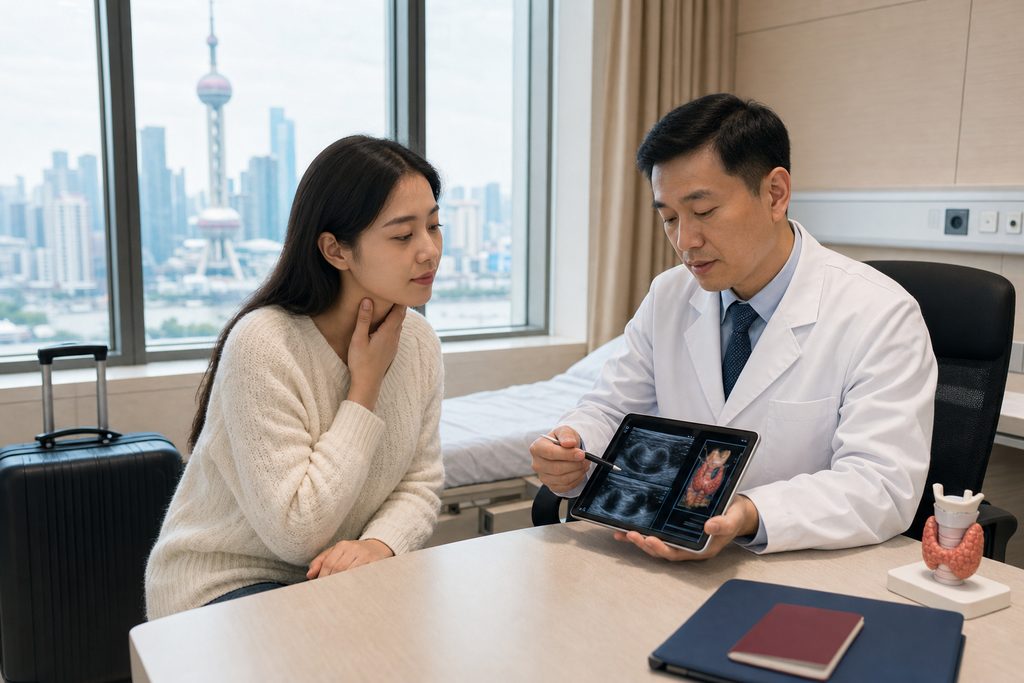 thyroid surgery cost China - medical illustration