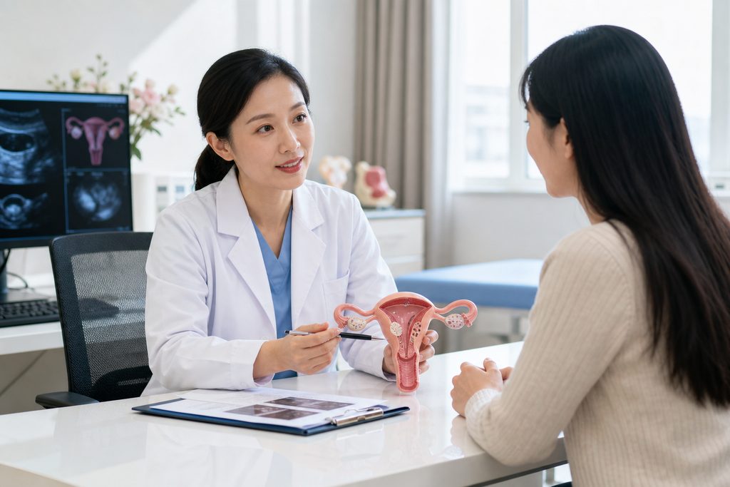 best gynecologist for fibroids in China - medical illustration