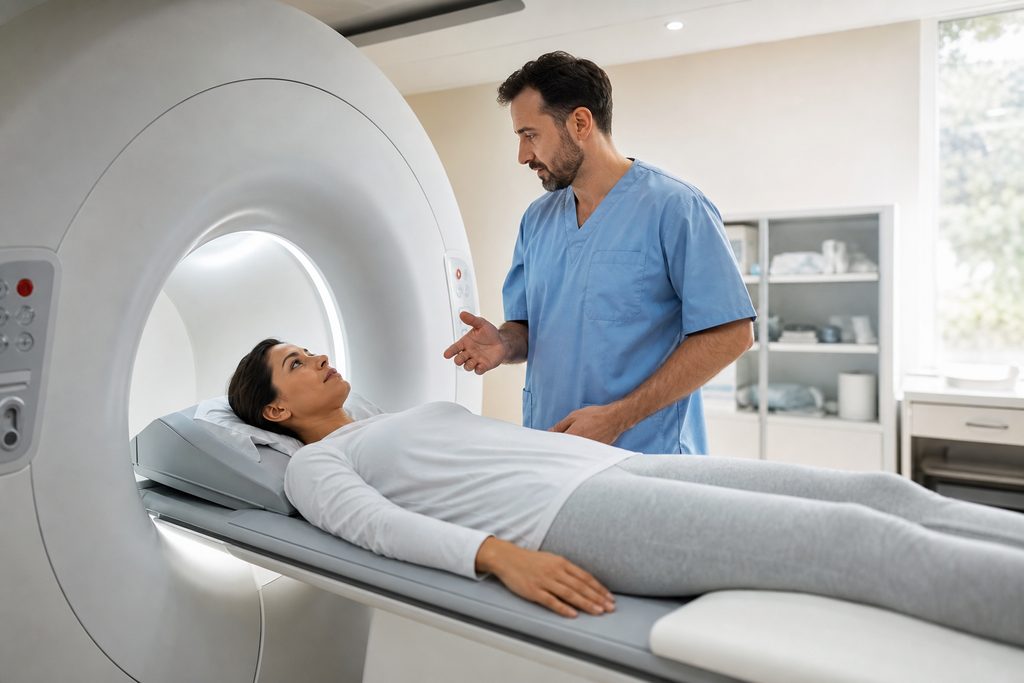 CT scan radiation risk China - medical illustration