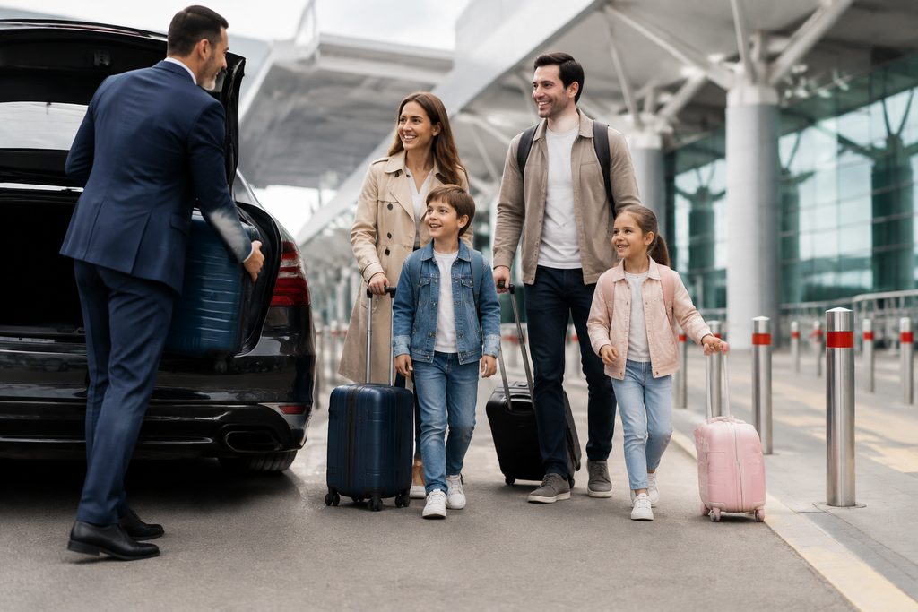 airport pickup service for medical touri - medical illustration